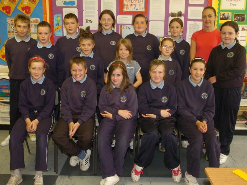 P7 pupils from Faughanvale Primary School pictured with class teacher Michelle Kearney.