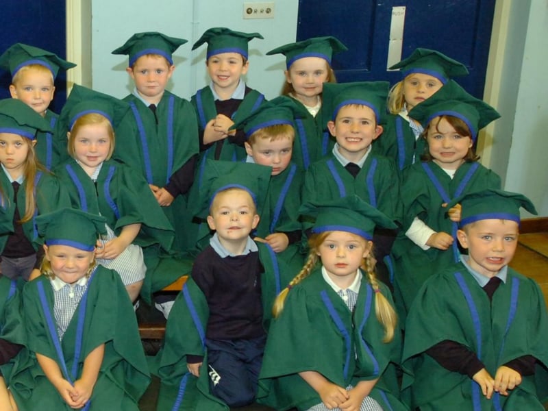 Rosemount Nursery School pupils pictured during their graduation ceremony on Wednesday. (2706PG32)