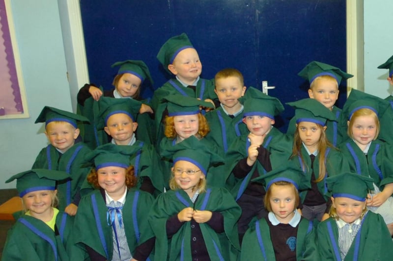 Rosemount Nursery School pupils pictured during their graduation ceremony on Wednesday. (2706PG32)