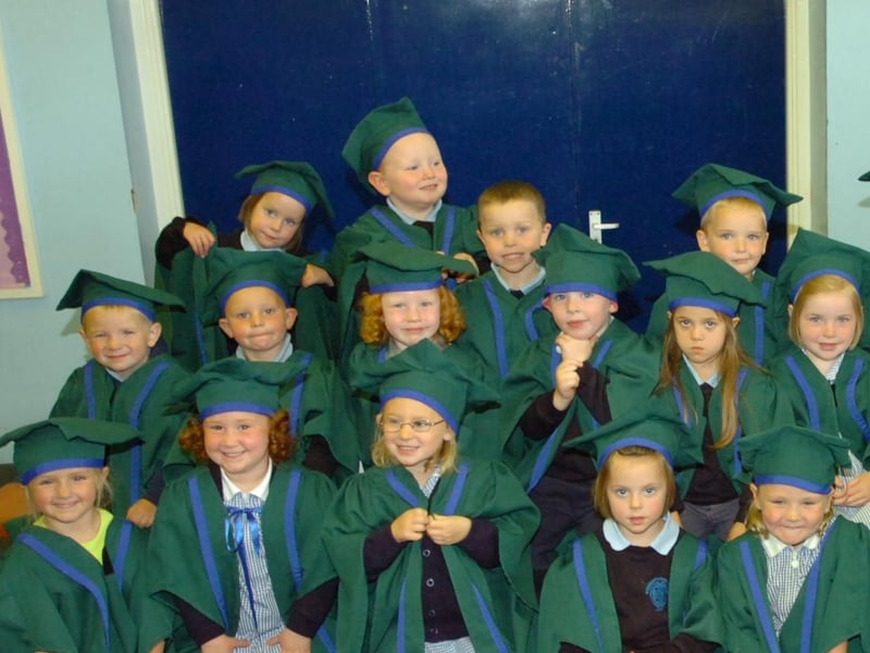 Rosemount Nursery School pupils pictured during their graduation ceremony on Wednesday. (2706PG32)