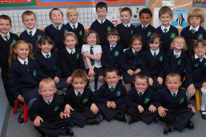 The P1 '2' class at St. Patrick's Primary School, Pennyburn. LS39-192KM