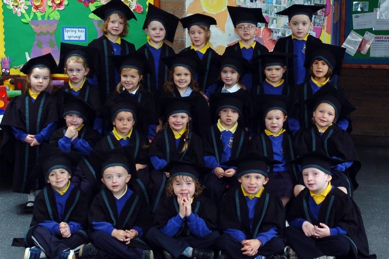 Pupils from Chapel Road reception class pictured after their graduation ceremony held at the school. (2106A05)