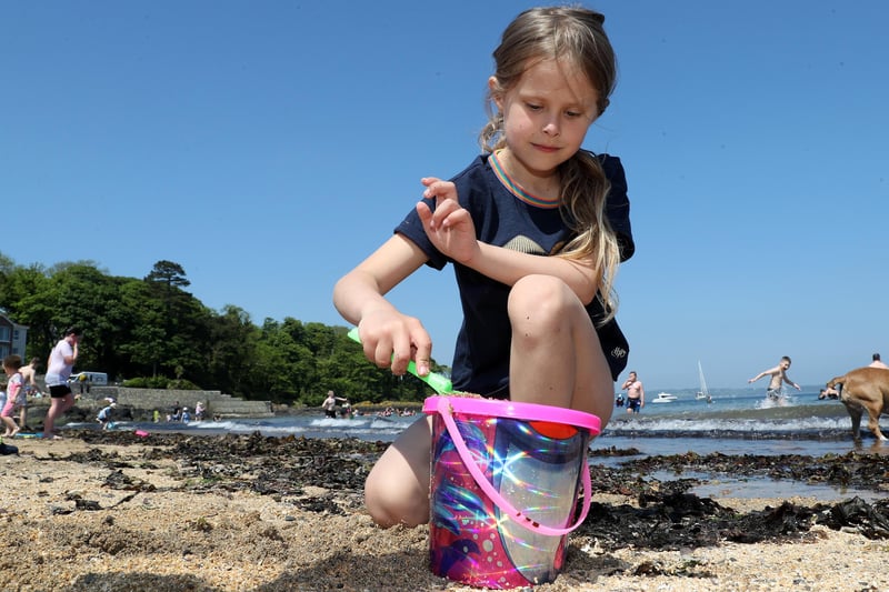 Amelia Ferster, aged 6 from Mallusk at Helens Bay Beach.

Photograph by Declan Roughan / Press Eye.
