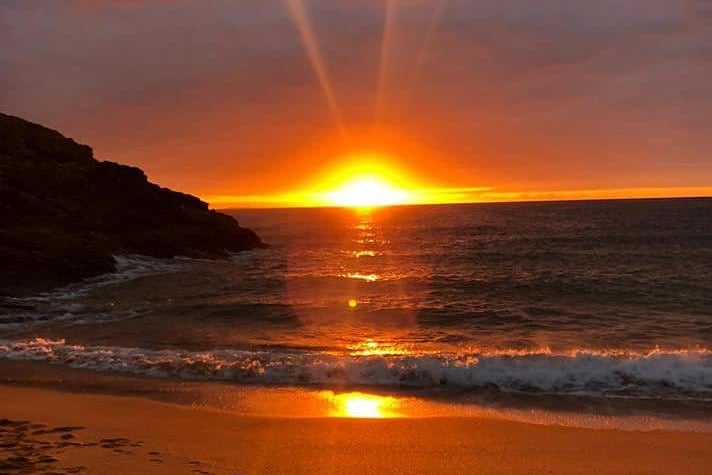 Barbara Wilson - Stunning sunset at Murderhole beach in Donegal