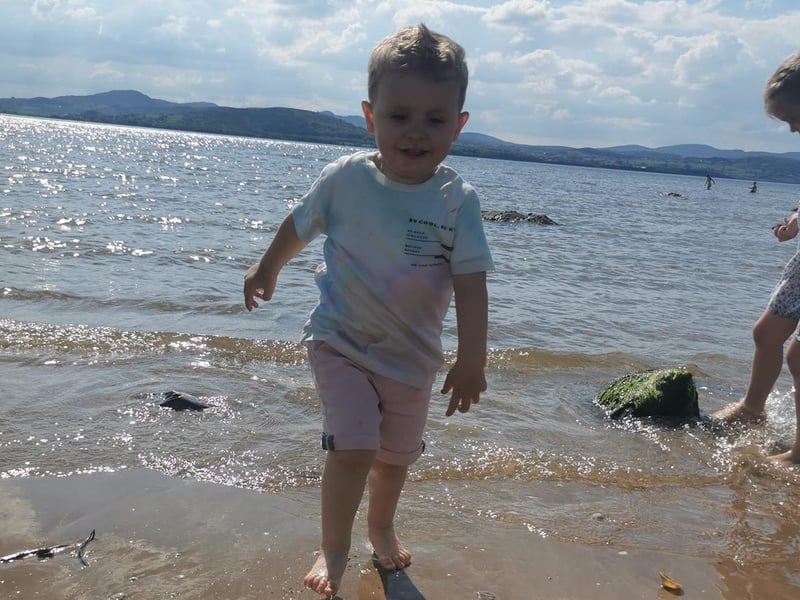 Rebecca Christy - baby steps at the beach