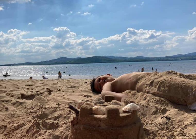 Natalie Sparklies's picture - chilling in the sand