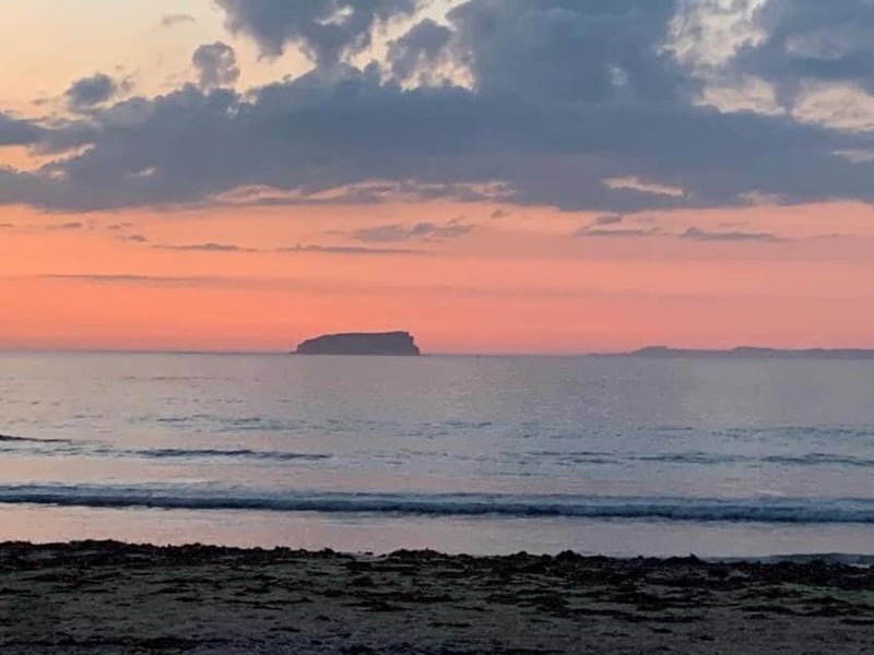 Marjorie Moyne - Sunset over beautiful Ballyliffin beac