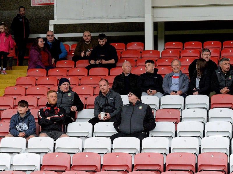 GAA fans returned to Celtic Park, on Friday evening last for the Neal Carlin Cup Final between Sean Dolans and Glack, as lockdown restrictions eased. (Photo: George Sweeney)