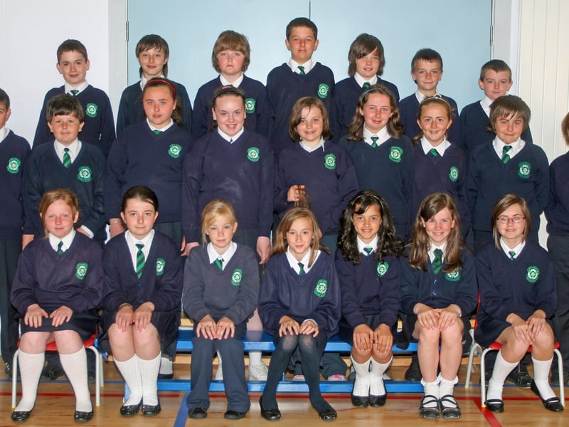 Miss Moore's P7 class at St. Patrick's PS, Pennyburn, Derry. 1506JM54