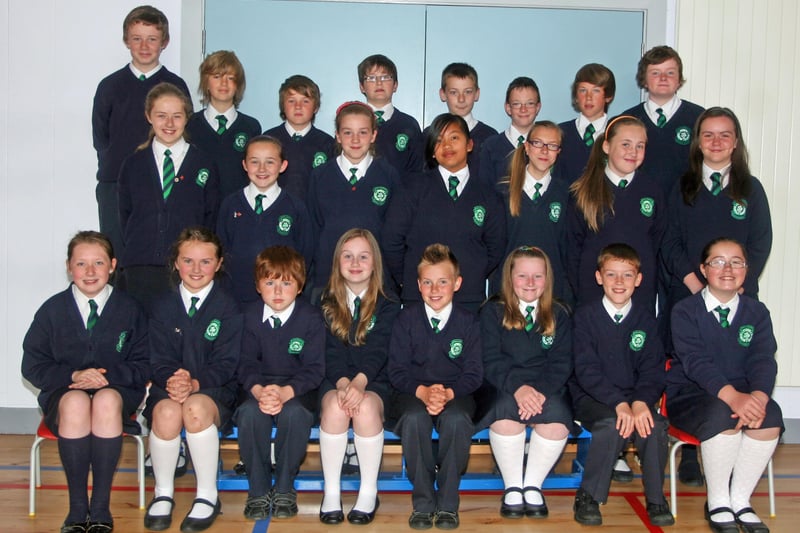Miss Smith's P7 class at St. Patrick's PS, Pennyburn, Derry. 1506JM50