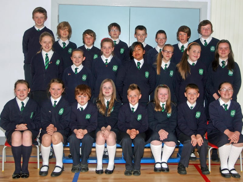 Miss Smith's P7 class at St. Patrick's PS, Pennyburn, Derry. 1506JM50