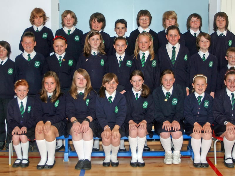 Miss Murray's P7 class at St. Patrick's PS, Pennyburn, Derry. 1506JM51