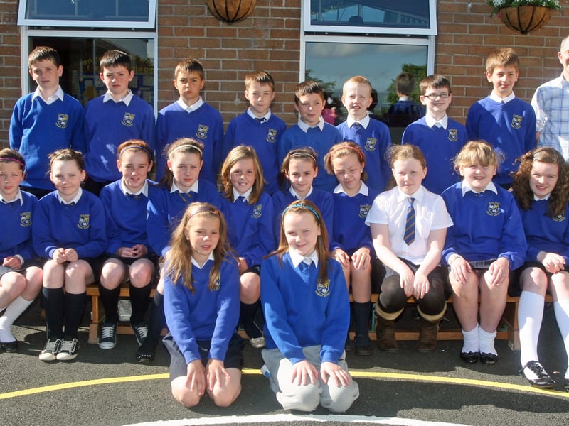 Mr. Tony Morrison's P7 class at Chapel Road PS, Waterside. 1106JM30