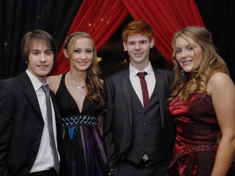 Daniel Martin, Ellen Patterson, Graham Caldwell and Alex Browne were pictured at the Foyle College formal in the City Hotel. INLS4812-114KM