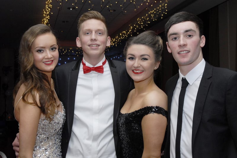 Claire Hamilton, Andy Large, Hazel Nutt and Adrian Dortoi-Bai were pictured at the Foyle College formal in the City Hotel. INLS4812-126KM