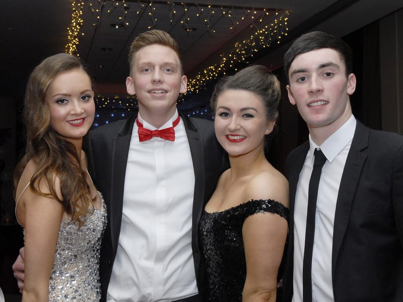 Claire Hamilton, Andy Large, Hazel Nutt and Adrian Dortoi-Bai were pictured at the Foyle College formal in the City Hotel. INLS4812-126KM