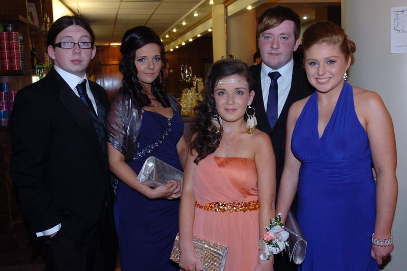From left, Andrew McDaid, Theresa Dunlop, Rebecca Donaghey, Conor Donaghey and Rebecca McCallion. (0210PG45)