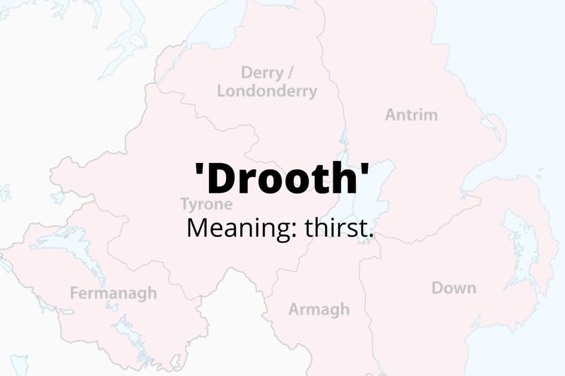 One of 26 words used by some people in Northern Ireland everyday without even knowing.