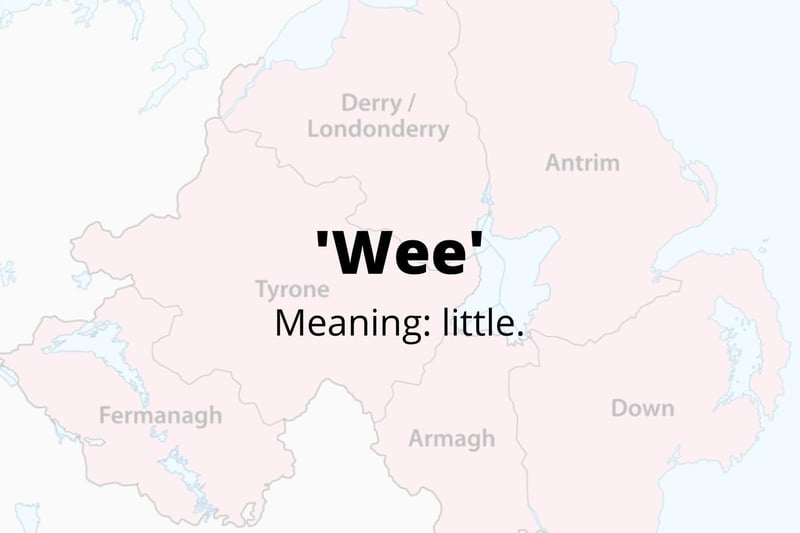 One of 26 words used by some people in Northern Ireland everyday without even knowing.
