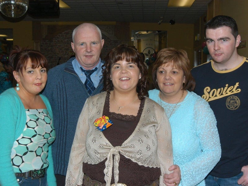 Laura Holmes enjoying her 21st birthday party with family.
