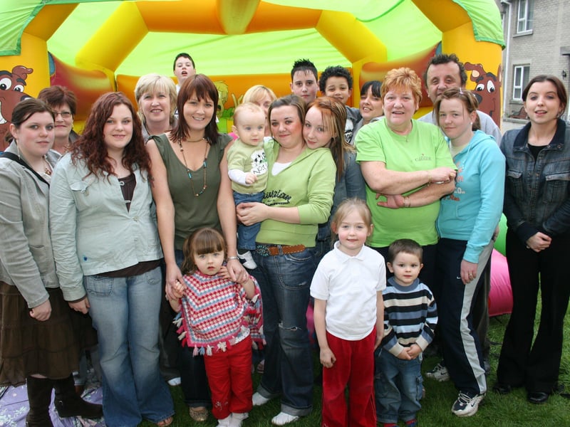 Birthday boy John Joseph Villa with family and friends at his birthday party.