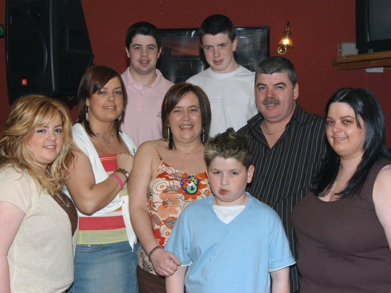 Jeanette Brolly enjoying her 40th birthday bash with family.