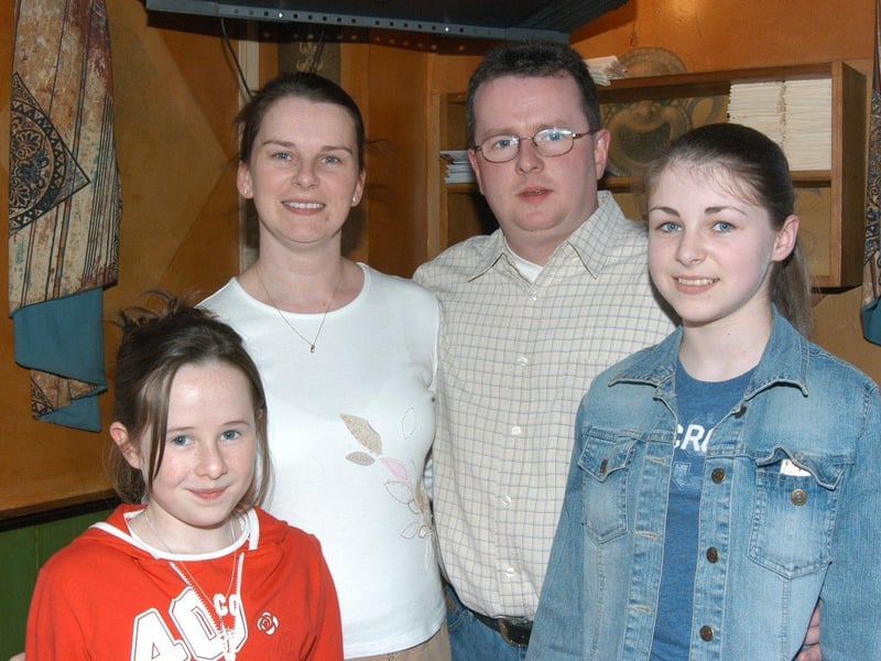 Christina Deery celebrates her Confirmation with her family.
