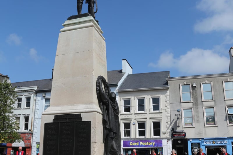 The War Memorial at the Diamond in Coleraine where the Armed Forces Day commemoration took place on Monday, June 21