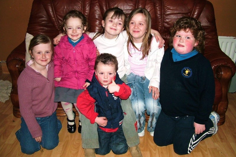 Lucy Mahon and her friends celebrate her 8th birthday.