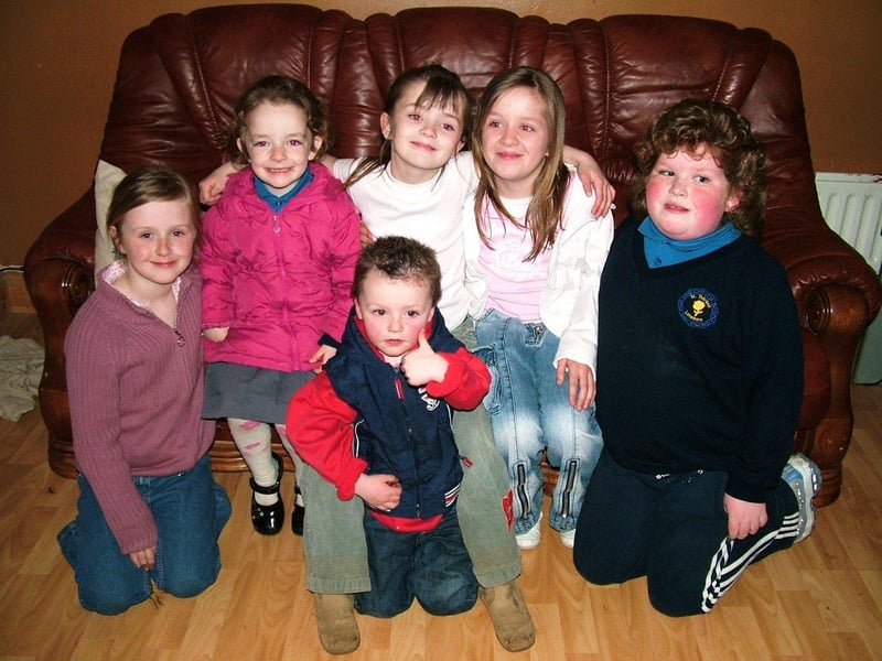 Lucy Mahon and her friends celebrate her 8th birthday.