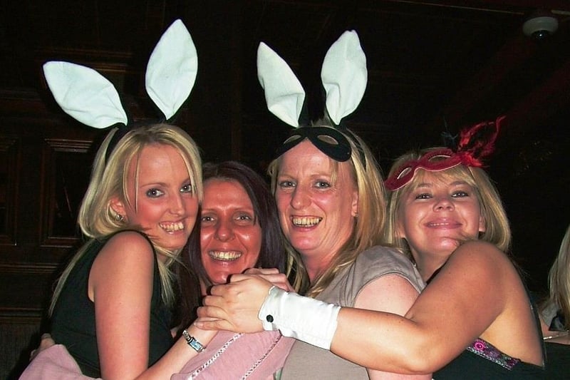 Jackie Toland on her Hen Night with friends.