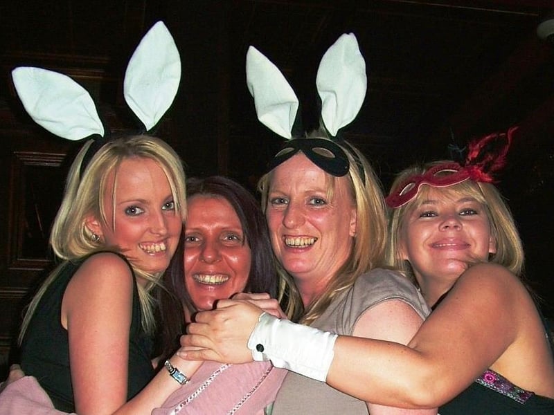Jackie Toland on her Hen Night with friends.