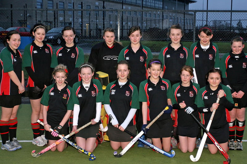 The Cambridge House Under 14 hockey team pictured prior to their Schools Cup match with Methodist College. INBT03-225AC