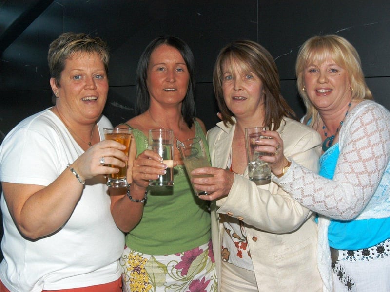 Michelle Dylan and friends toast her hen night celebrations.