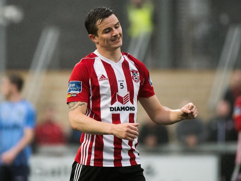 Recalled to the starting line-up after an impressive second half display against Dundalk and didn't disappoint on the left of Derry's back three. Found sub Jamie McGonigle with a clever pass just after the hour mark.