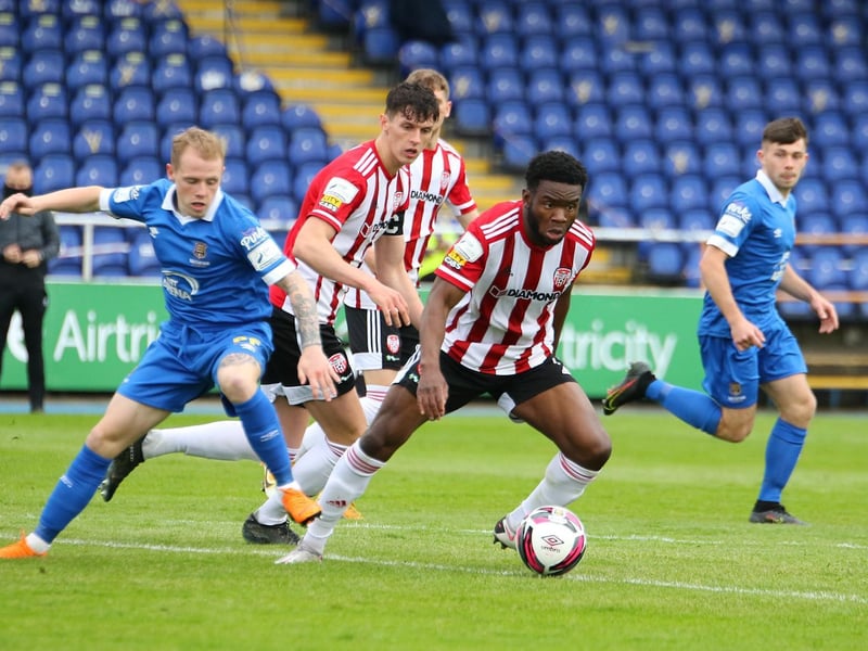 Playing in a front two with his good friend and new signing Junior, the Englishman once again proved a handful for the Waterford defence. Full of energy and played a major role in Derry's second goal when he slotted a inch-perfect pass into Thomson.