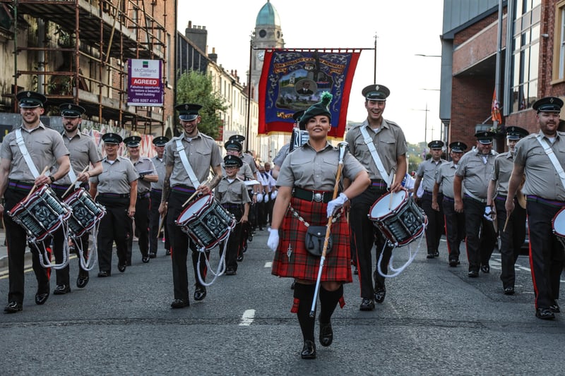 Lisburn Young Defenders Flute Band. Pic by Norman Briggs,, rnbphotographyni