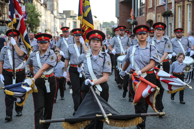Pride of Knockmore Flute Band Colour Party. Pic by Norman Briggs, rnbphotographyni