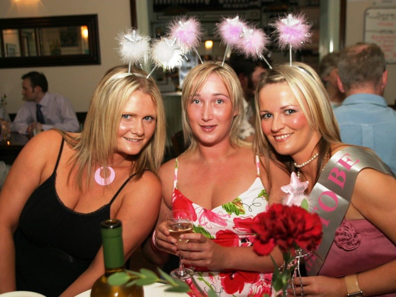 Siobhan McBride enjoying her hen night with friends.