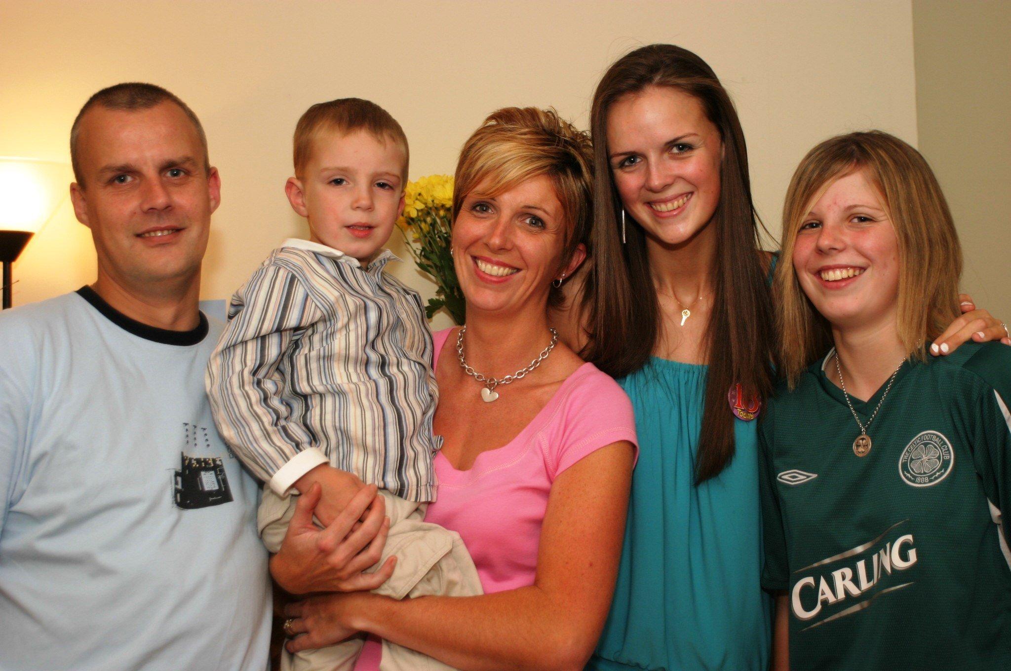 Sara Barr enjoys her birthday with her family.