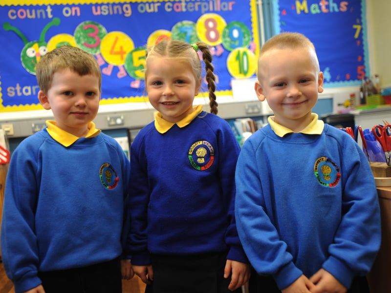 Mrs Brown's primary 1 class pictured at Groarty Integrated Primary School. DER4313SL003