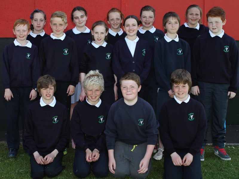 P7 pupils from Bunscoil Cholmcille. (0706JB11)