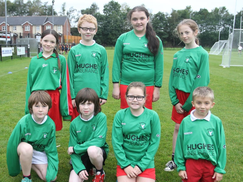 Bunscoil Cholm Cille B who competed in the Charlene Griffiths Memorial competition held at Steelstown GAA club. (DER4313JB019)