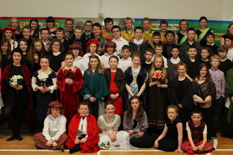 Termoncanice PS students who are in the school drama production.  (2505Jb27)