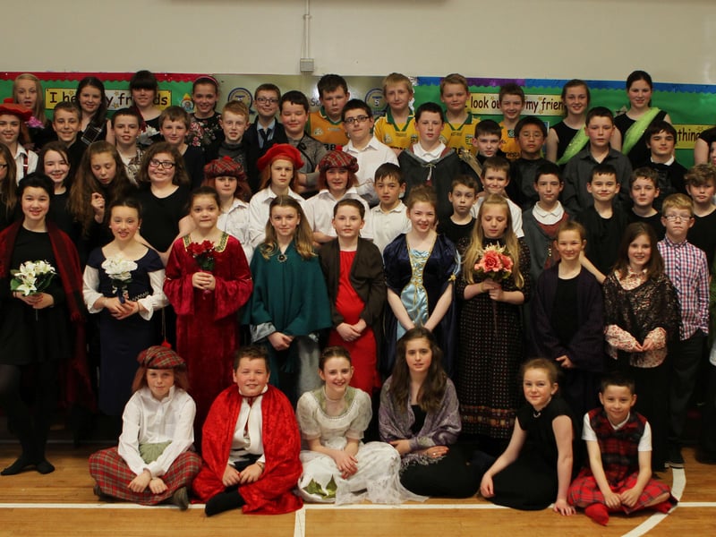 Termoncanice PS students who are in the school drama production.  (2505Jb27)