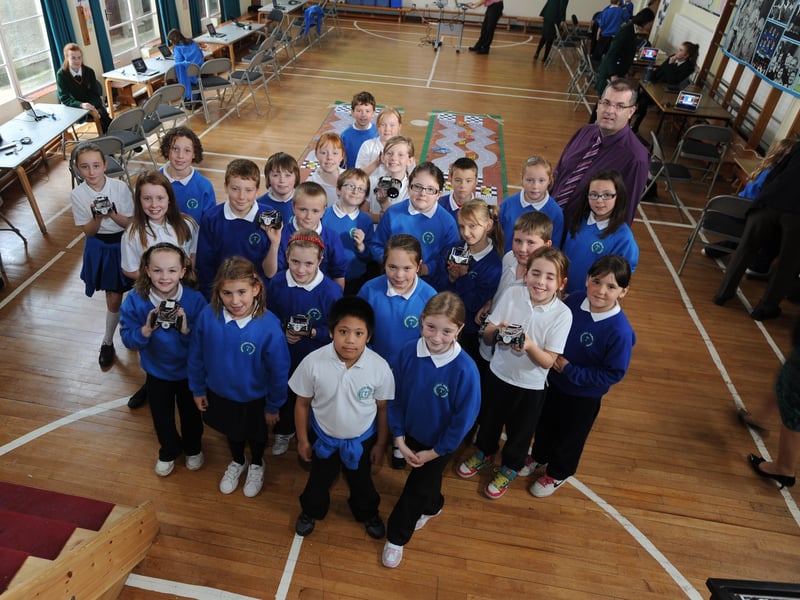 Pupils from from Termoncannice PS, Limavady, pictured at the Sentinus STEM project held at the School. DER4113SL311 Photo: Stephen Latimer