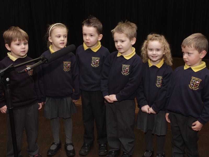 P1 pupils rehearsing for the annual Christmas Concert. INLS4713-139KM