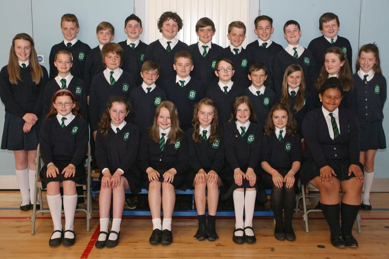 Mrs. Clare Doherty's P7 class at St. Patrick's PS, Pennyburn. 3006JM48