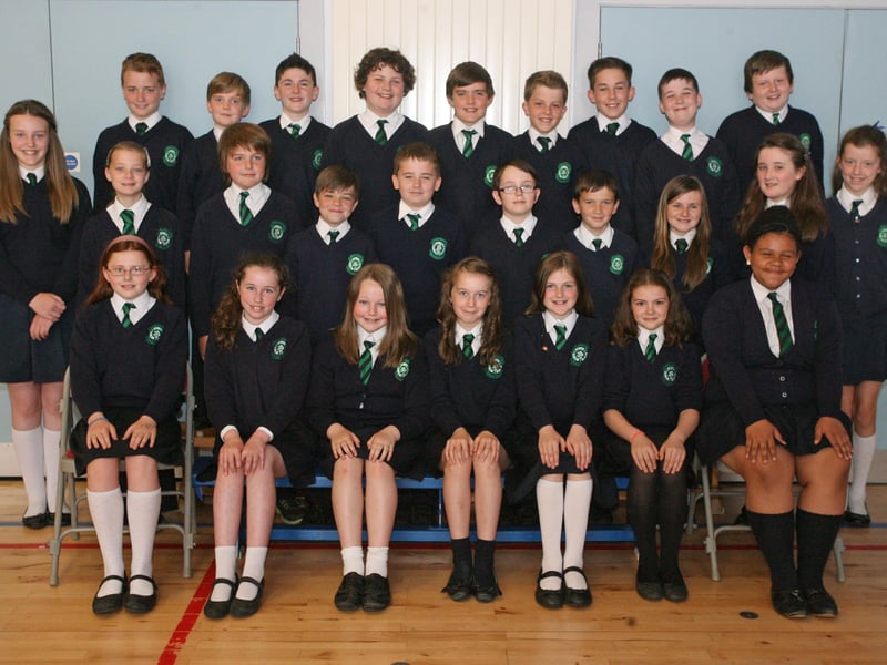 Mrs. Clare Doherty's P7 class at St. Patrick's PS, Pennyburn. 3006JM48