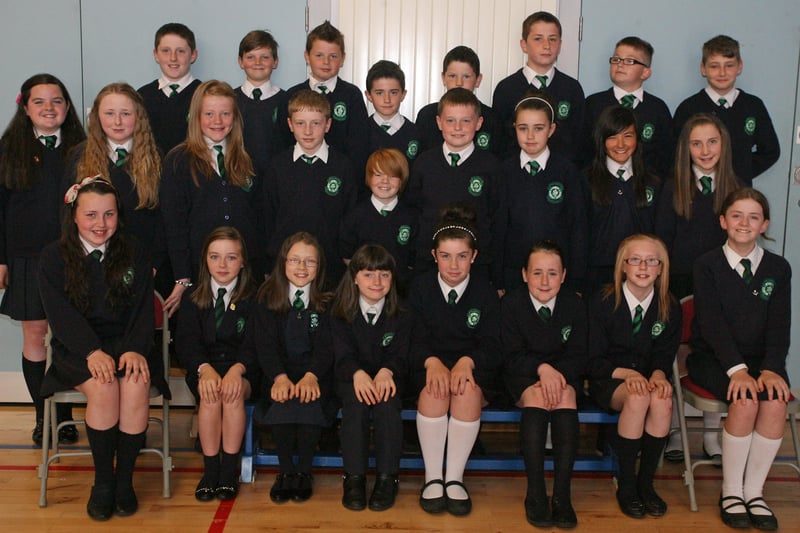 Mrs. McConnell's P7 class at St. Patrick's PS, Pennyburn. 3006JM47